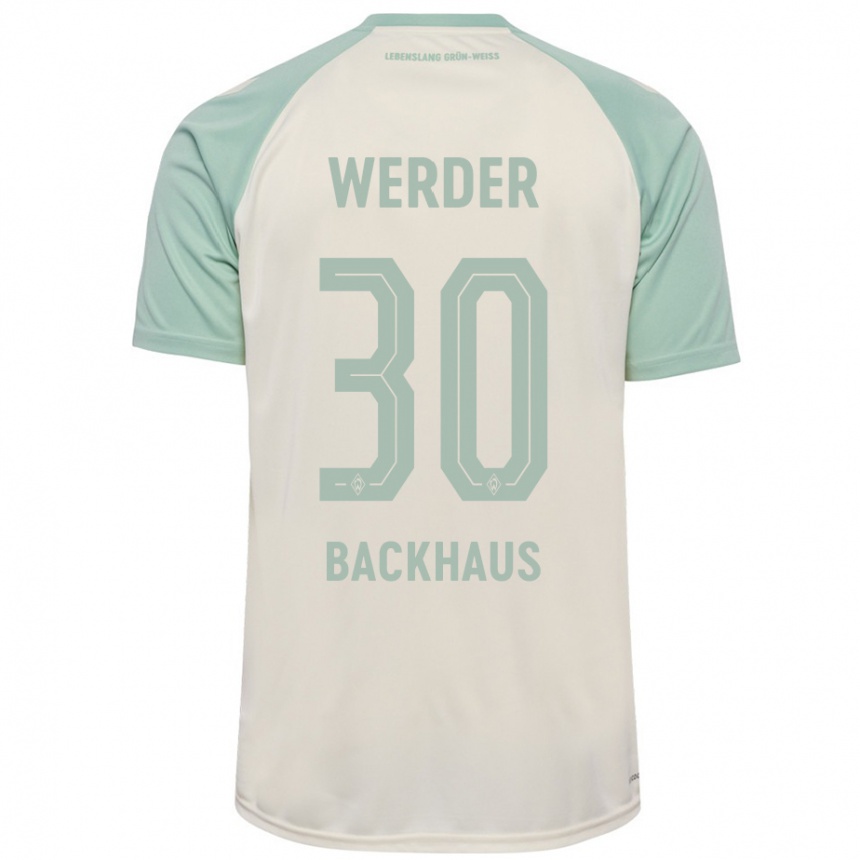 Mujer Fútbol Camiseta Mio Backhaus #30 Blanquecino Verde Claro 2ª Equipación 2024/25