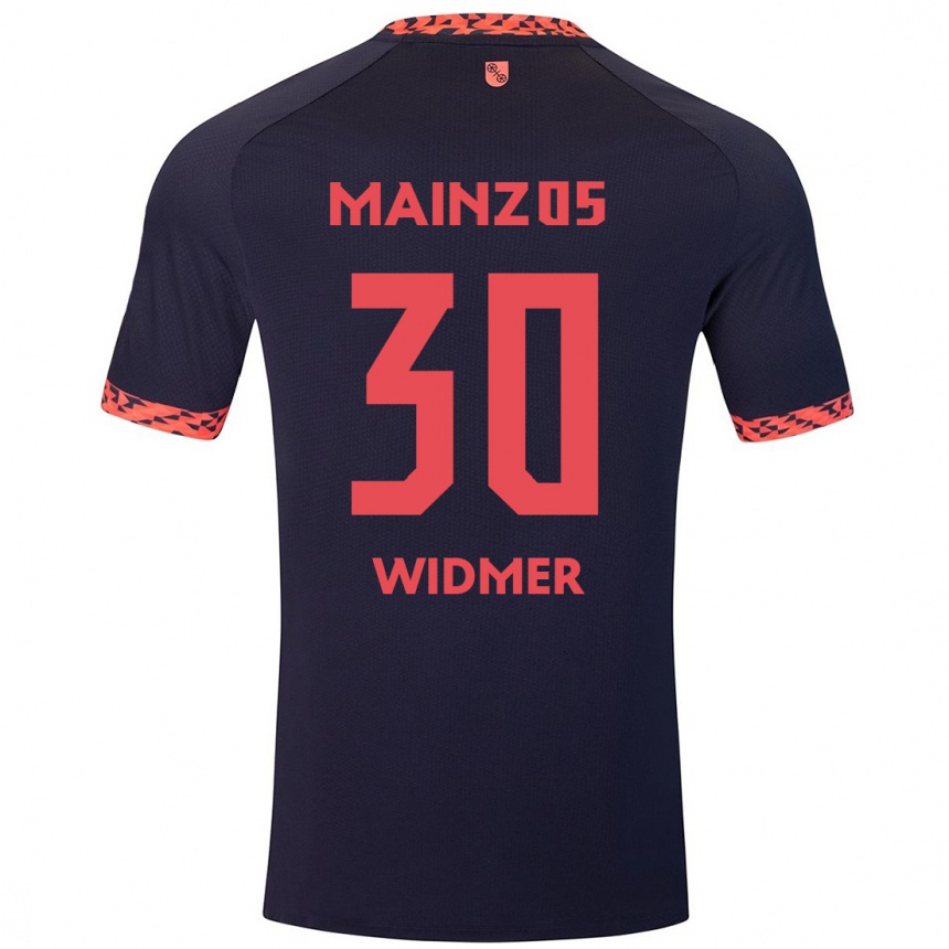 Mujer Fútbol Camiseta Silvan Widmer #30 Azul Coral Rojo 2ª Equipación 2024/25