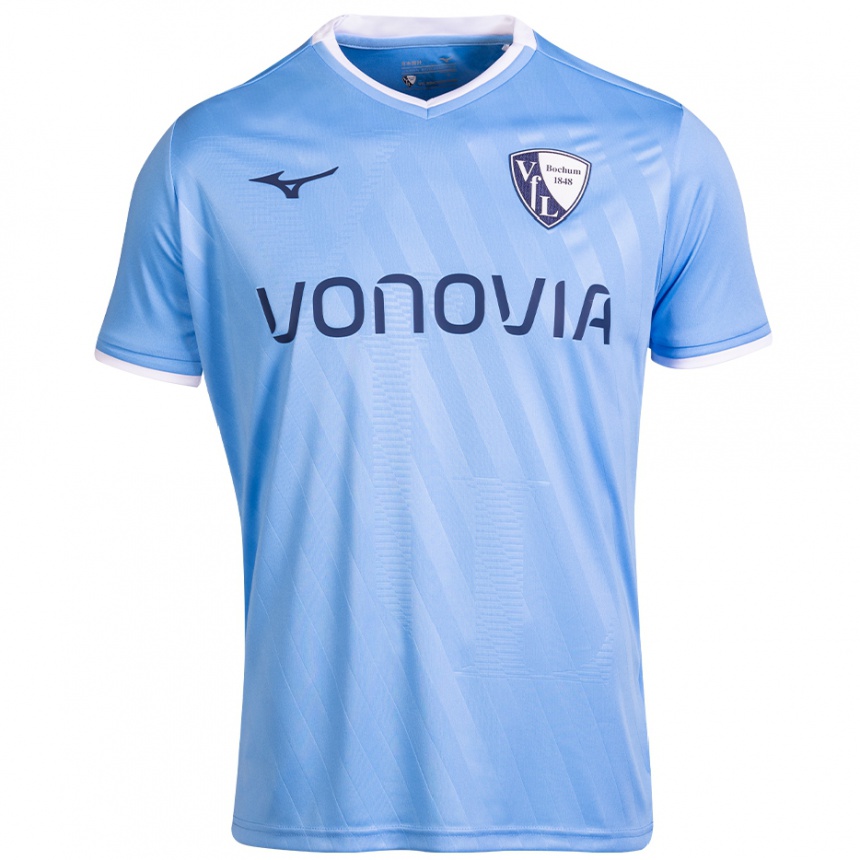 Mujer Fútbol Camiseta Samuel Bamba #18 Azul Cielo 2ª Equipación 2024/25