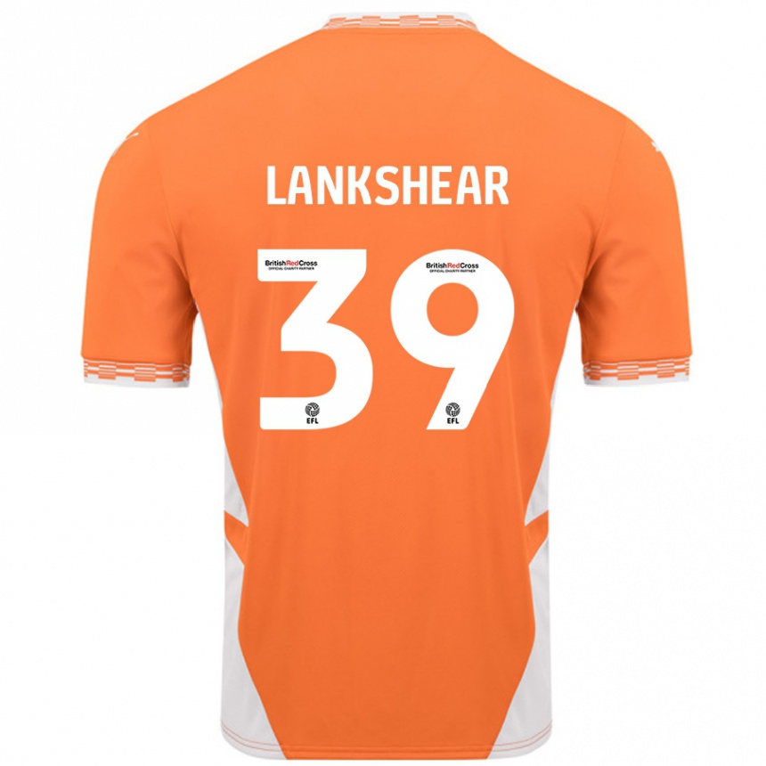 Niño Fútbol Camiseta Alex Lankshear #39 Naranja Blanco 1ª Equipación 2024/25