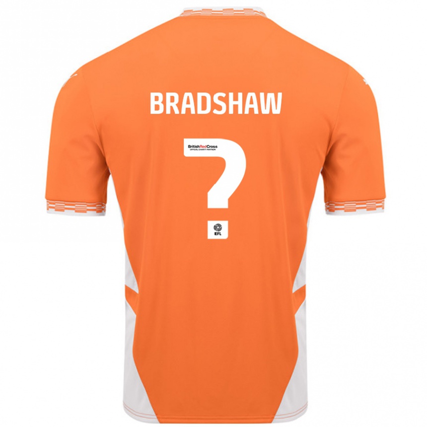 Niño Fútbol Camiseta Ashleigh Bradshaw #0 Naranja Blanco 1ª Equipación 2024/25