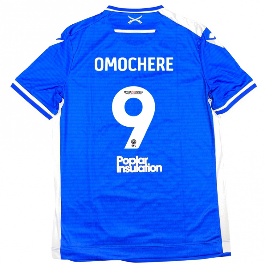 Niño Fútbol Camiseta Promise Omochere #9 Azul Blanco 1ª Equipación 2024/25