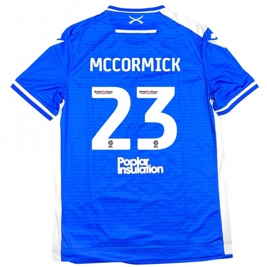 Niño Fútbol Camiseta Luke Mccormick #23 Azul Blanco 1ª Equipación 2024/25