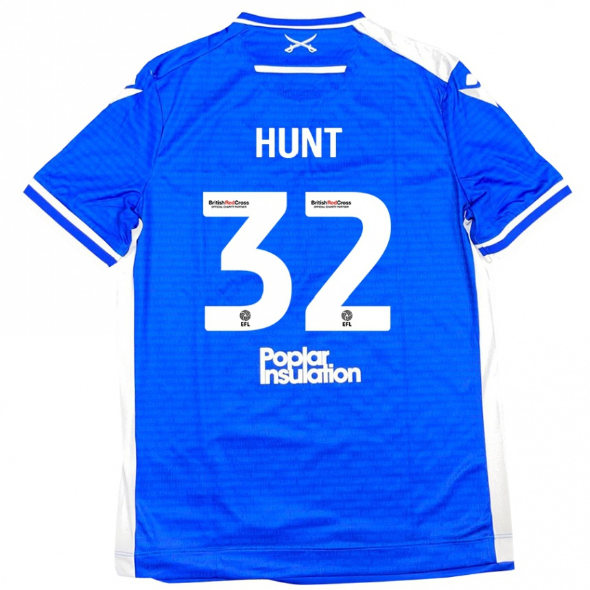 Niño Fútbol Camiseta Jack Hunt #32 Azul Blanco 1ª Equipación 2024/25