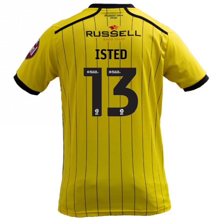 Niño Fútbol Camiseta Harry Isted #13 Amarillo 1ª Equipación 2024/25