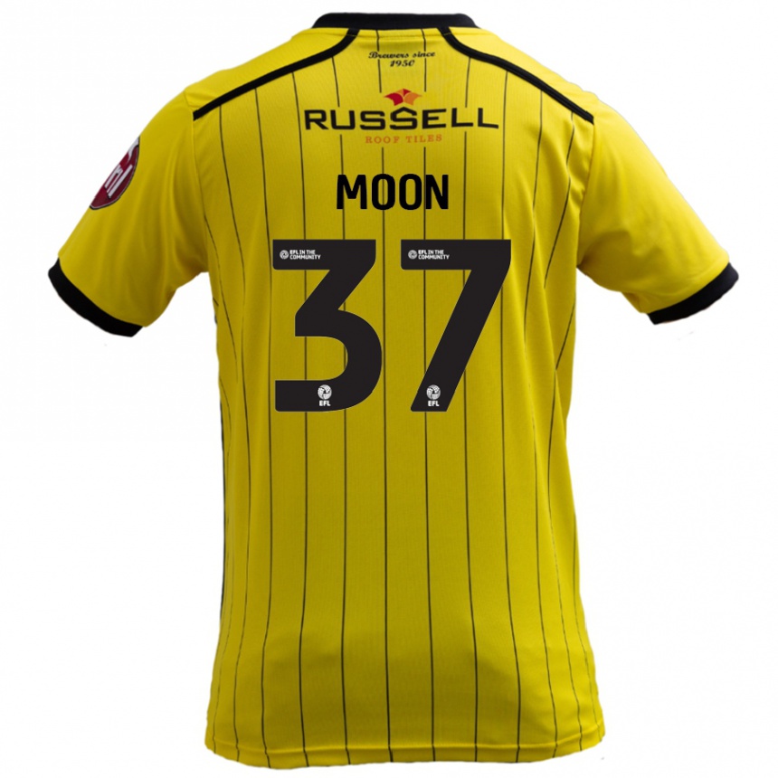 Niño Fútbol Camiseta Jasper Moon #37 Amarillo 1ª Equipación 2024/25