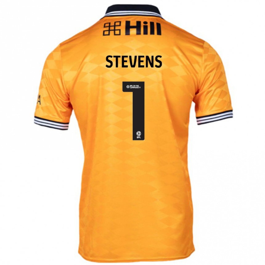 Niño Fútbol Camiseta Jack Stevens #1 Naranja 1ª Equipación 2024/25