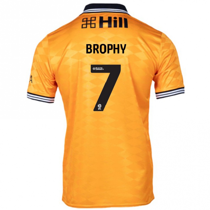 Niño Fútbol Camiseta James Brophy #7 Naranja 1ª Equipación 2024/25