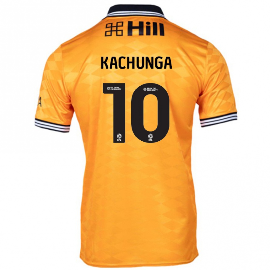 Niño Fútbol Camiseta Elias Kachunga #10 Naranja 1ª Equipación 2024/25