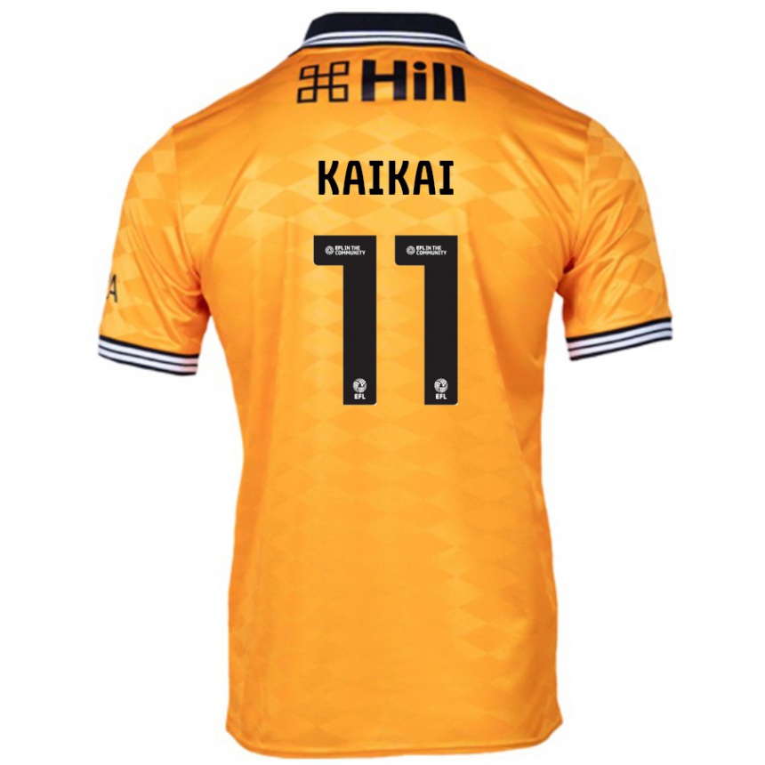 Niño Fútbol Camiseta Sullay Kaikai #11 Naranja 1ª Equipación 2024/25