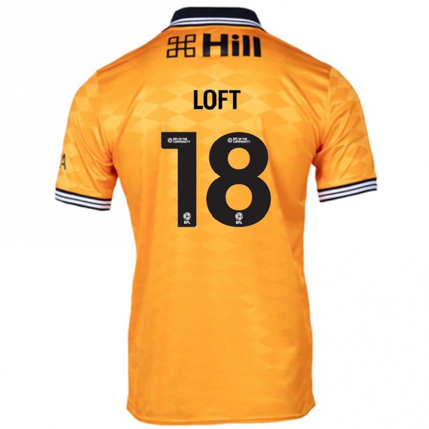 Niño Fútbol Camiseta Ryan Loft #18 Naranja 1ª Equipación 2024/25