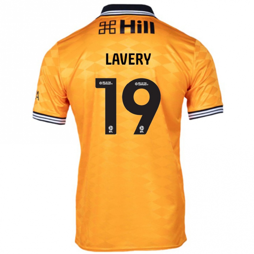 Niño Fútbol Camiseta Shayne Lavery #19 Naranja 1ª Equipación 2024/25