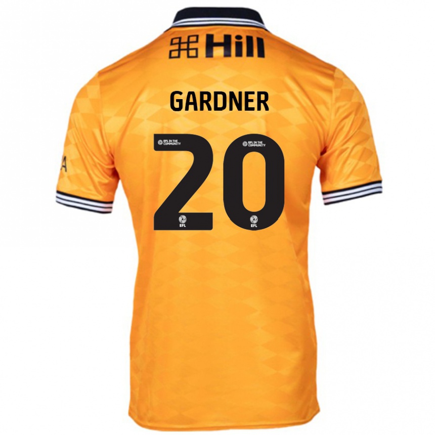 Niño Fútbol Camiseta Gary Gardner #20 Naranja 1ª Equipación 2024/25