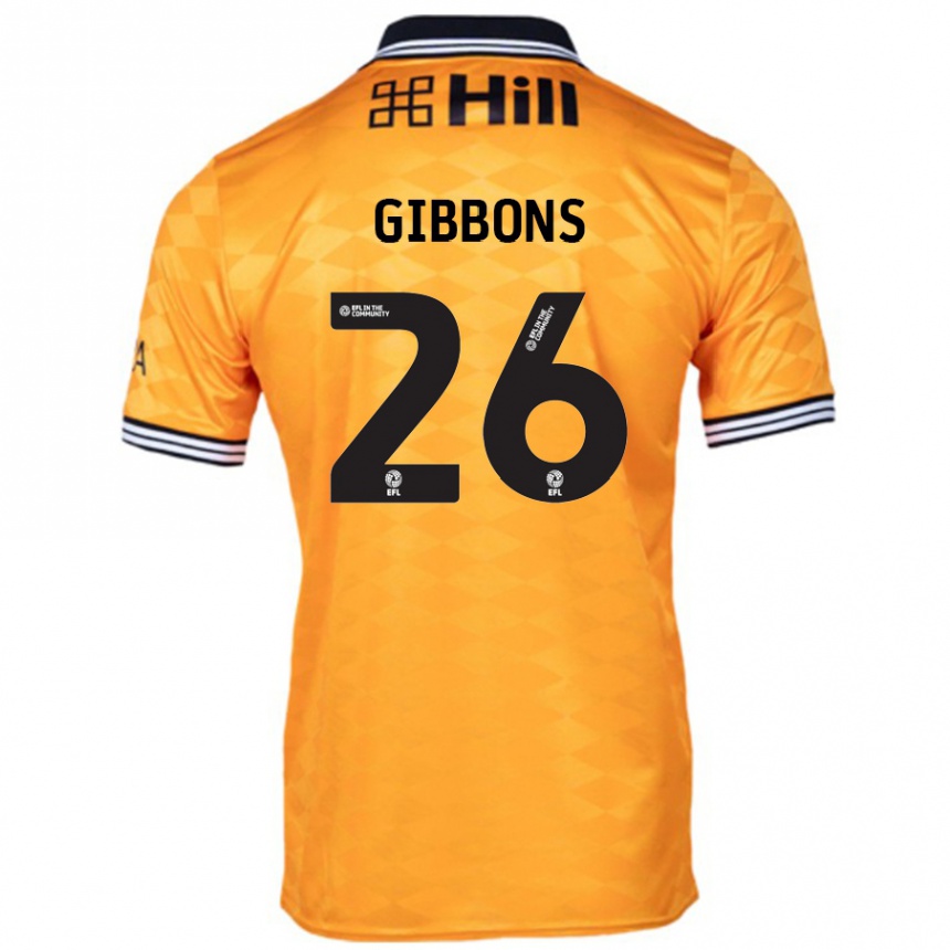 Niño Fútbol Camiseta James Gibbons #26 Naranja 1ª Equipación 2024/25