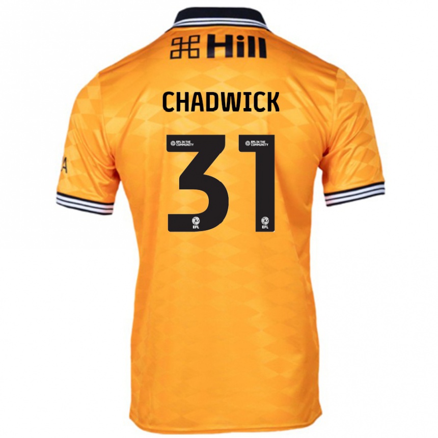 Niño Fútbol Camiseta Louis Chadwick #31 Naranja 1ª Equipación 2024/25