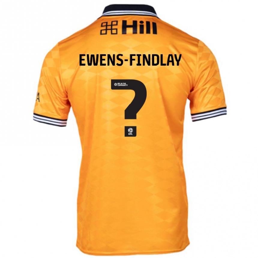 Niño Fútbol Camiseta Ty Ewens-Findlay #0 Naranja 1ª Equipación 2024/25