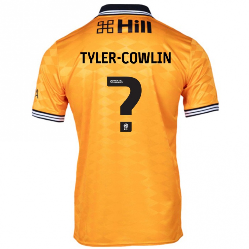 Niño Fútbol Camiseta Danny Tyler-Cowlin #0 Naranja 1ª Equipación 2024/25