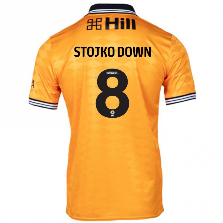 Niño Fútbol Camiseta Alysha Stojko-Down #8 Naranja 1ª Equipación 2024/25