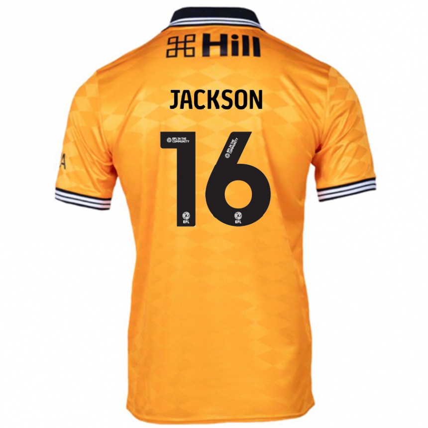 Niño Fútbol Camiseta Abbie Jackson #16 Naranja 1ª Equipación 2024/25