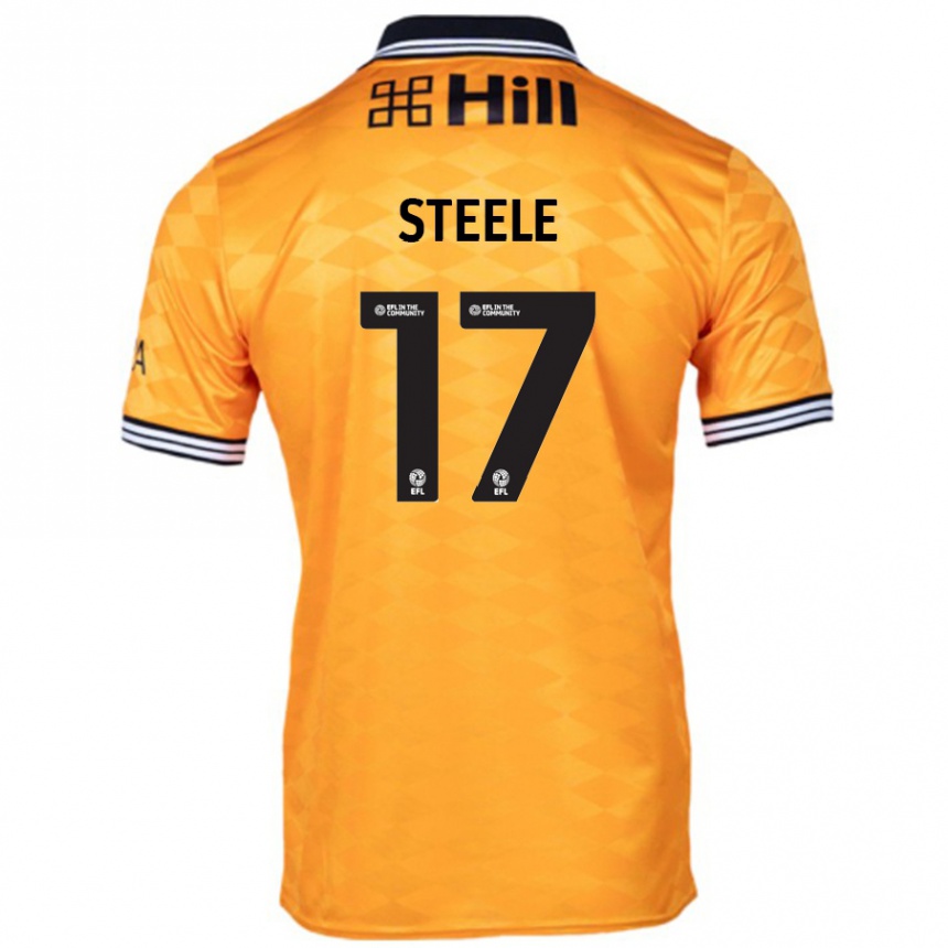 Niño Fútbol Camiseta Fran Steele #17 Naranja 1ª Equipación 2024/25