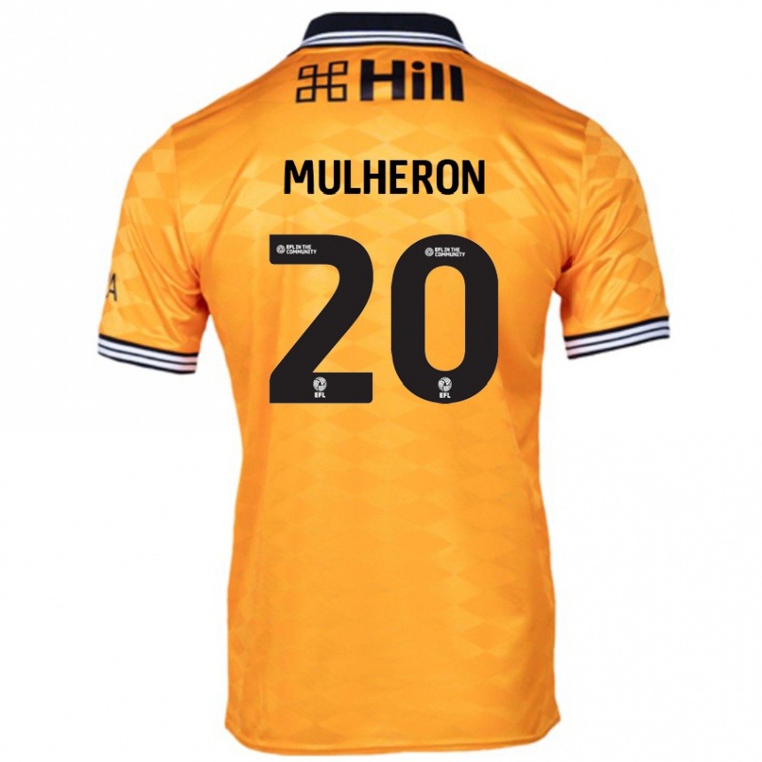 Niño Fútbol Camiseta Bronwyn Mulheron #20 Naranja 1ª Equipación 2024/25