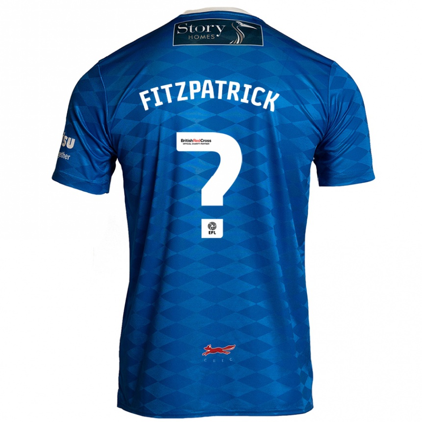 Niño Fútbol Camiseta Aran Fitzpatrick #0 Azul 1ª Equipación 2024/25