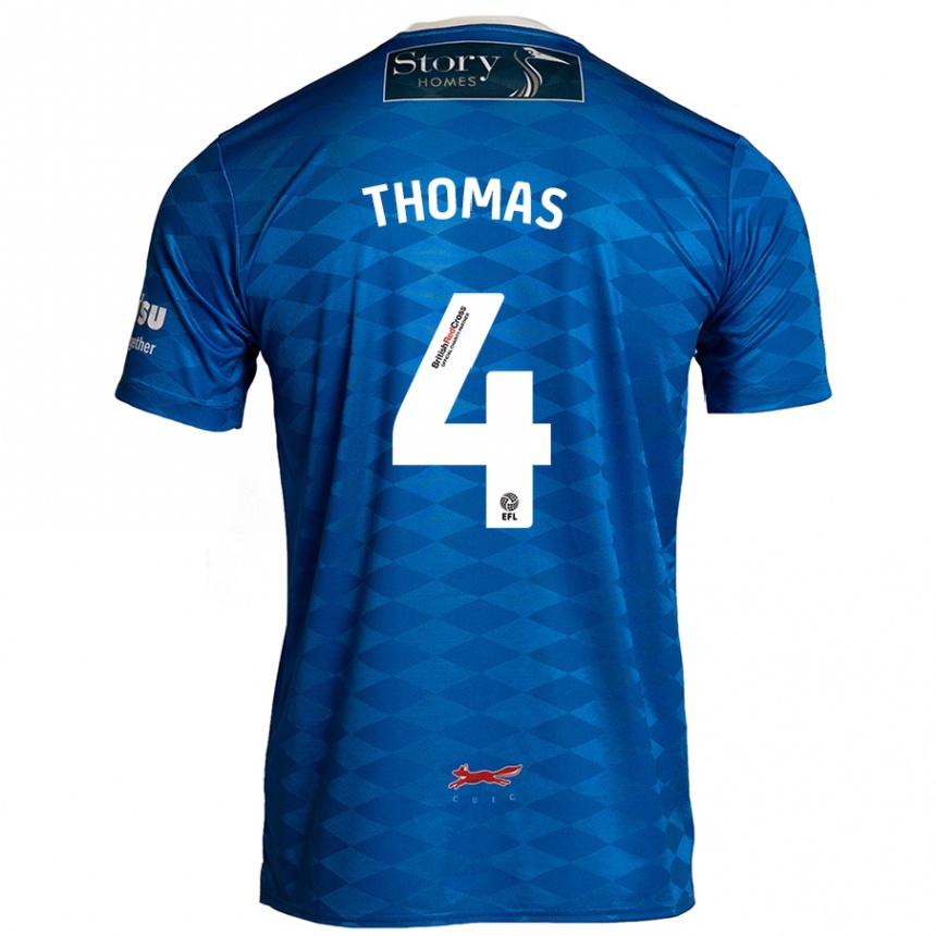 Niño Fútbol Camiseta Terell Thomas #4 Azul 1ª Equipación 2024/25