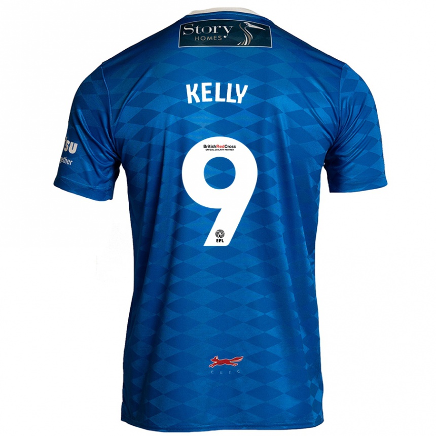 Niño Fútbol Camiseta Georgie Kelly #9 Azul 1ª Equipación 2024/25