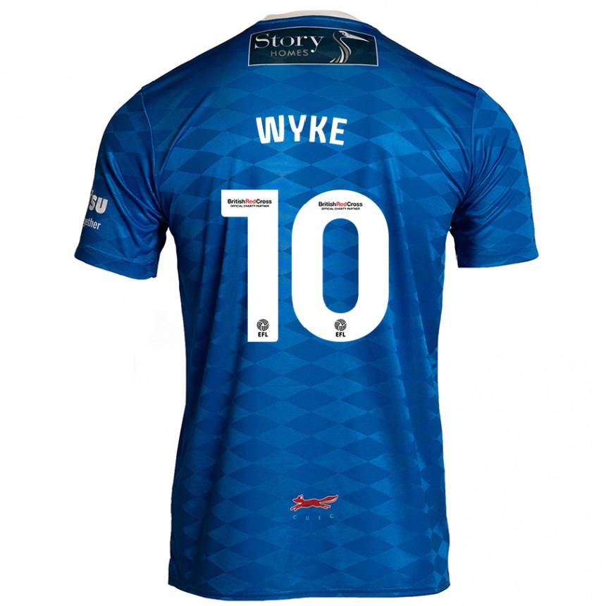 Niño Fútbol Camiseta Charlie Wyke #10 Azul 1ª Equipación 2024/25