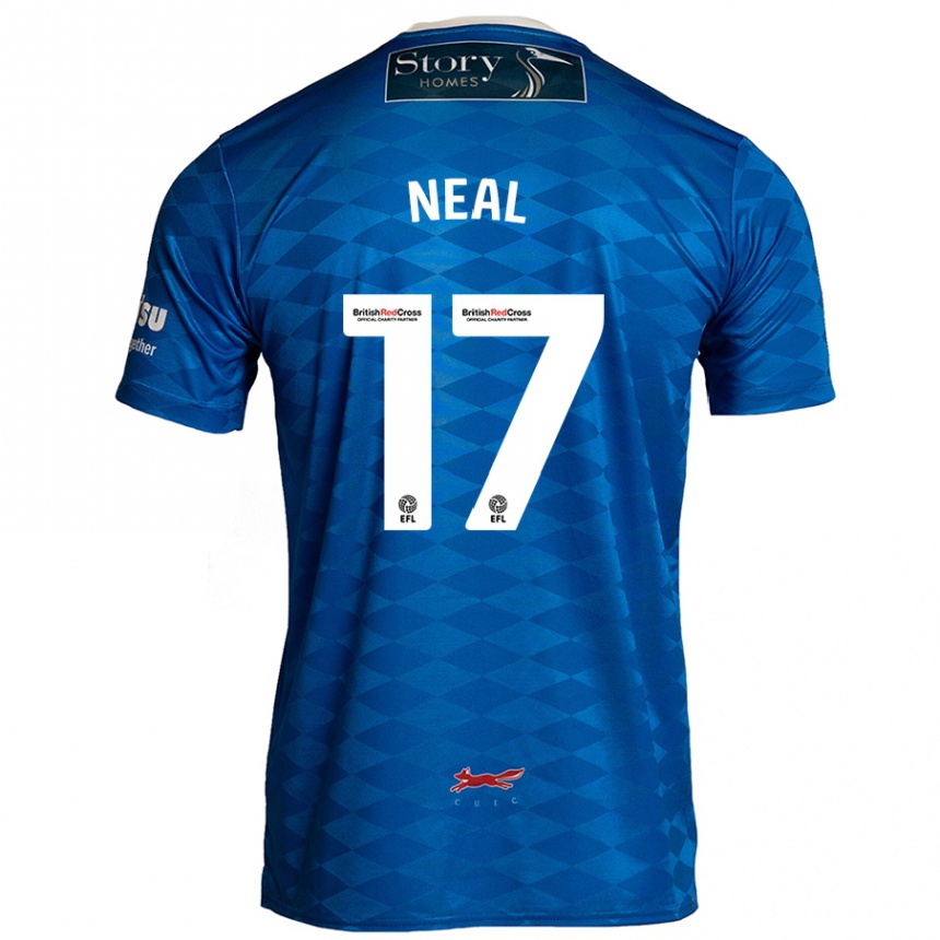 Niño Fútbol Camiseta Harrison Neal #17 Azul 1ª Equipación 2024/25