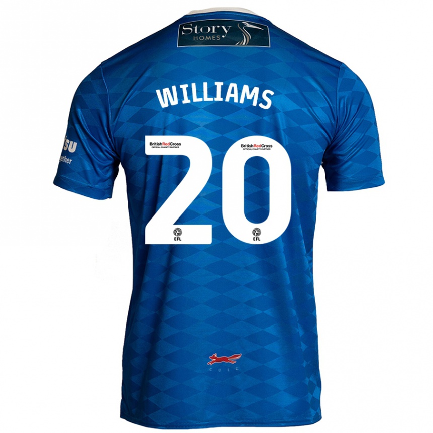 Niño Fútbol Camiseta Ben Williams #20 Azul 1ª Equipación 2024/25