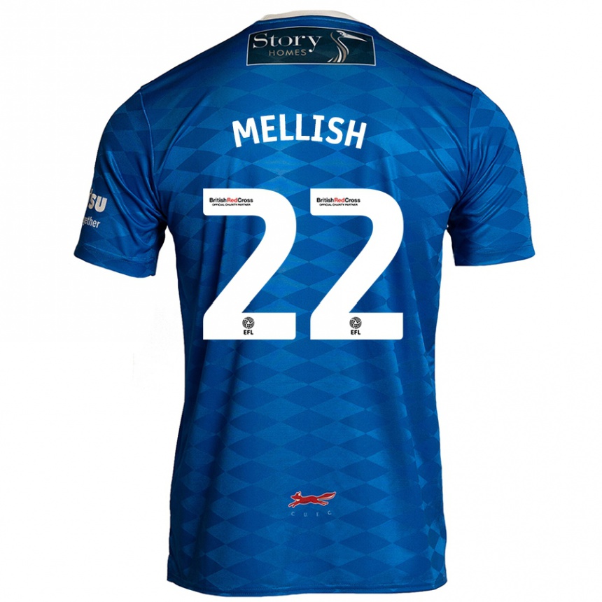 Niño Fútbol Camiseta Jon Mellish #22 Azul 1ª Equipación 2024/25