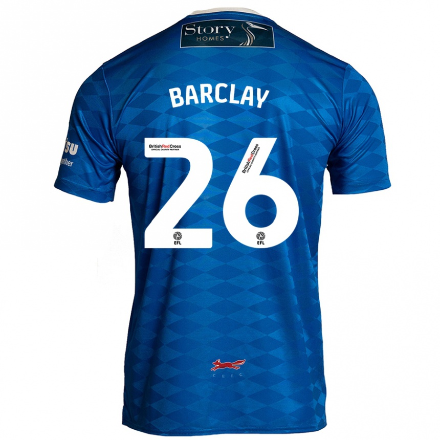 Niño Fútbol Camiseta Ben Barclay #26 Azul 1ª Equipación 2024/25