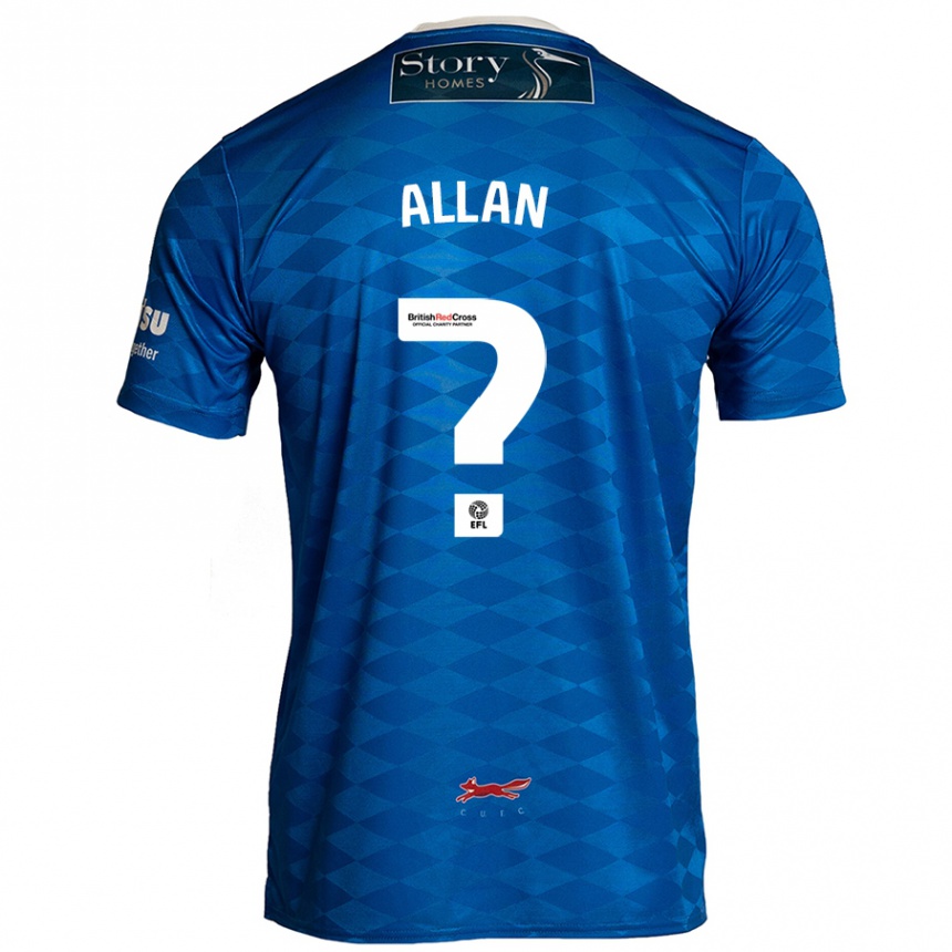 Niño Fútbol Camiseta Jake Allan #0 Azul 1ª Equipación 2024/25