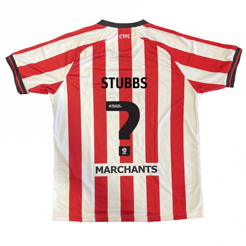 Niño Fútbol Camiseta Sam Stubbs #0 Rojo Blanco 1ª Equipación 2024/25