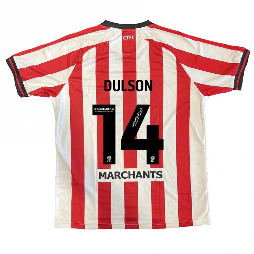 Niño Fútbol Camiseta Liam Dulson #14 Rojo Blanco 1ª Equipación 2024/25