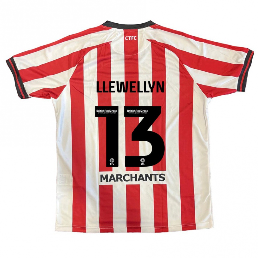 Niño Fútbol Camiseta Ffion Llewellyn #13 Rojo Blanco 1ª Equipación 2024/25