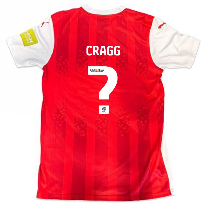 Niño Fútbol Camiseta Rio Cragg #0 Rojo Blanco 1ª Equipación 2024/25