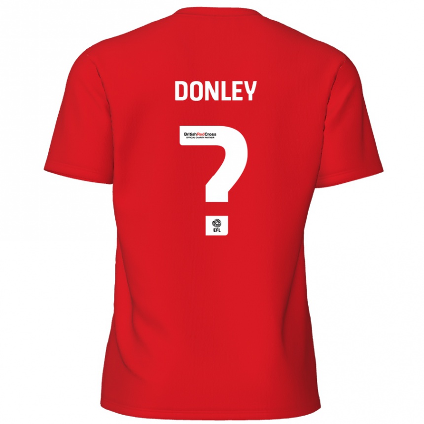 Niño Fútbol Camiseta Jamie Donley #0 Rojo 1ª Equipación 2024/25