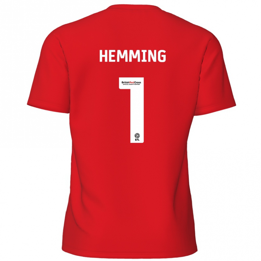 Niño Fútbol Camiseta Zach Hemming #1 Rojo 1ª Equipación 2024/25