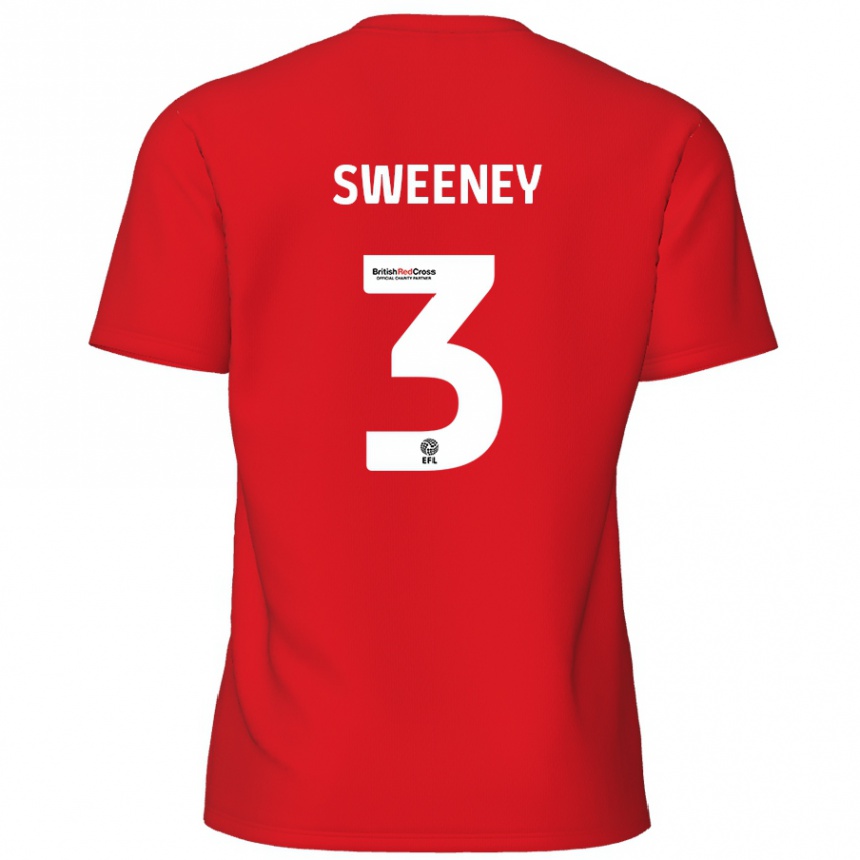 Niño Fútbol Camiseta Jayden Sweeney #3 Rojo 1ª Equipación 2024/25