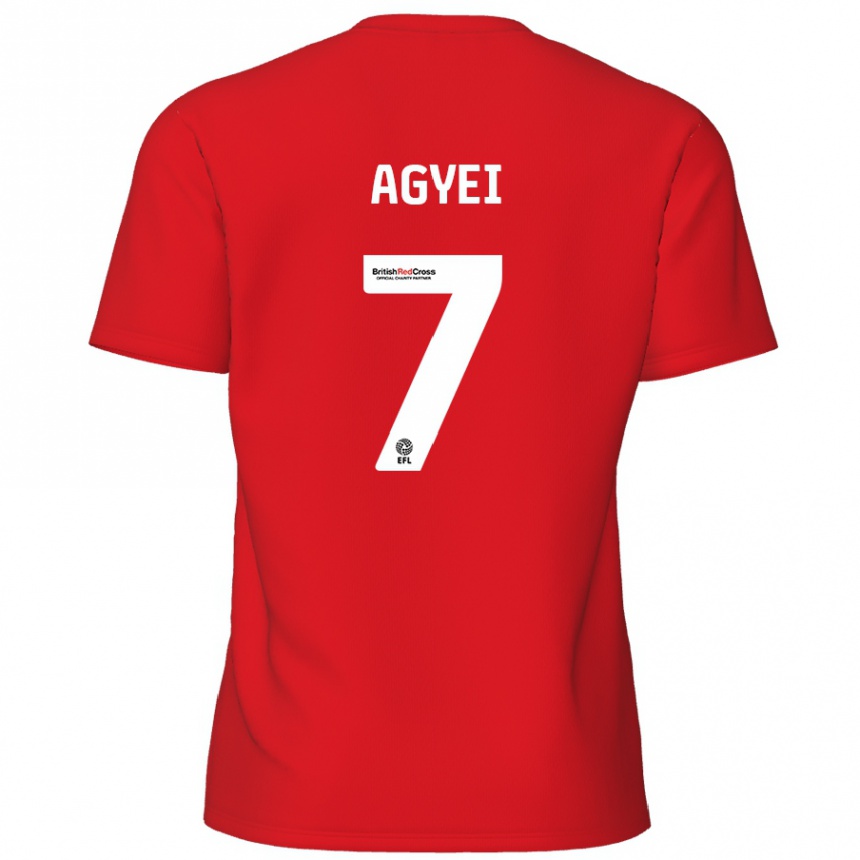 Niño Fútbol Camiseta Dan Agyei #7 Rojo 1ª Equipación 2024/25