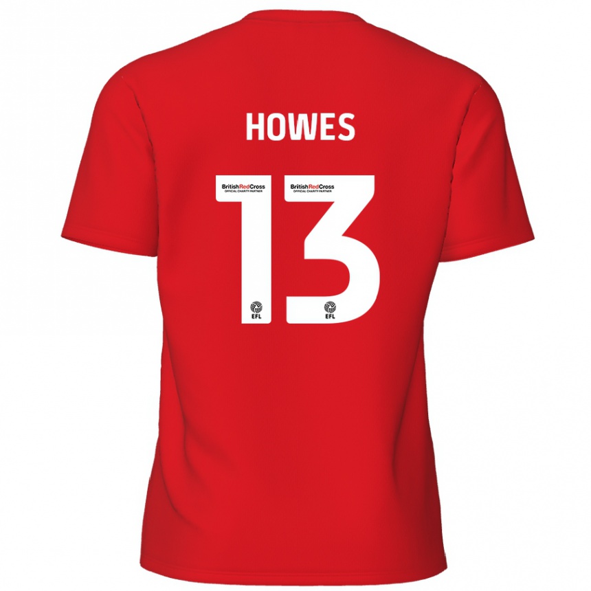 Niño Fútbol Camiseta Sam Howes #13 Rojo 1ª Equipación 2024/25