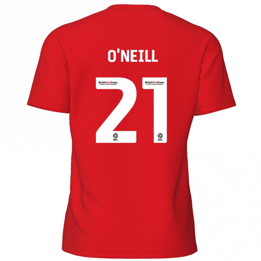 Niño Fútbol Camiseta Ollie O'neill #21 Rojo 1ª Equipación 2024/25