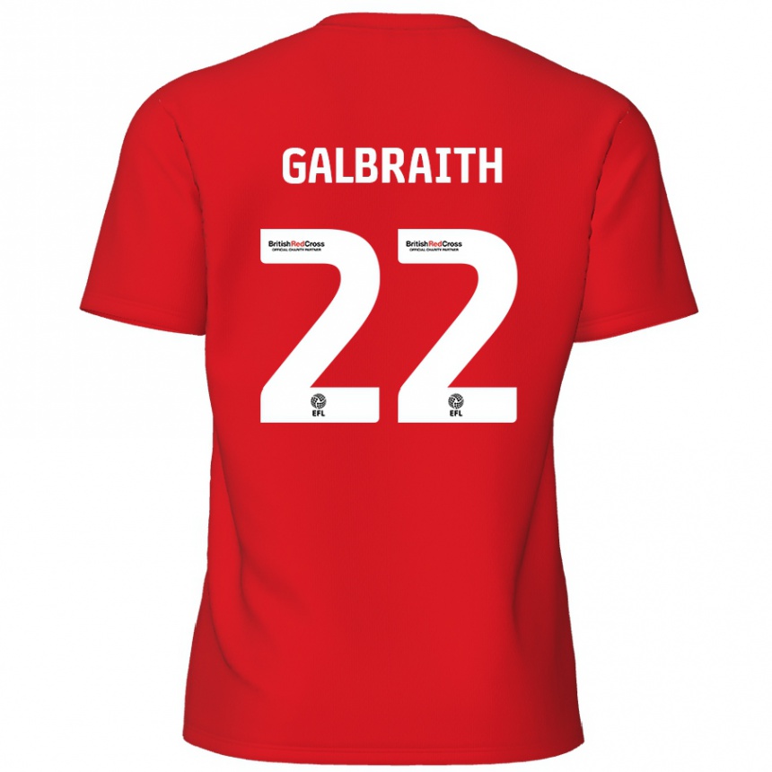 Niño Fútbol Camiseta Ethan Galbraith #22 Rojo 1ª Equipación 2024/25