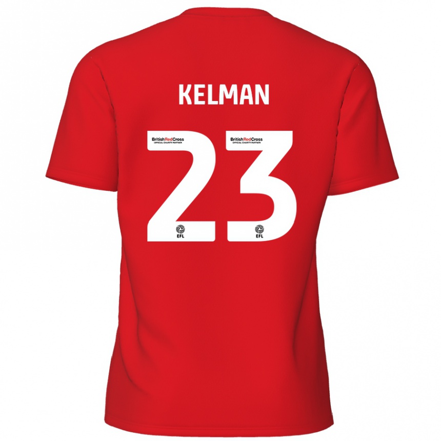 Niño Fútbol Camiseta Charlie Kelman #23 Rojo 1ª Equipación 2024/25