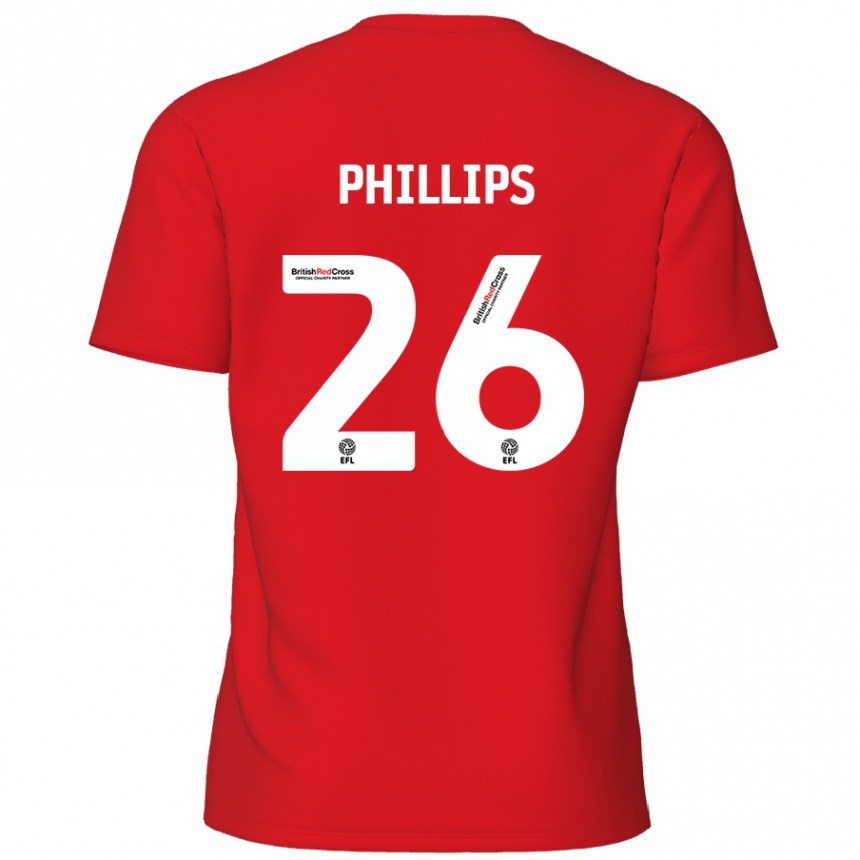 Niño Fútbol Camiseta Noah Phillips #26 Rojo 1ª Equipación 2024/25