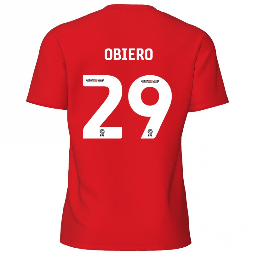 Niño Fútbol Camiseta Zech Obiero #29 Rojo 1ª Equipación 2024/25