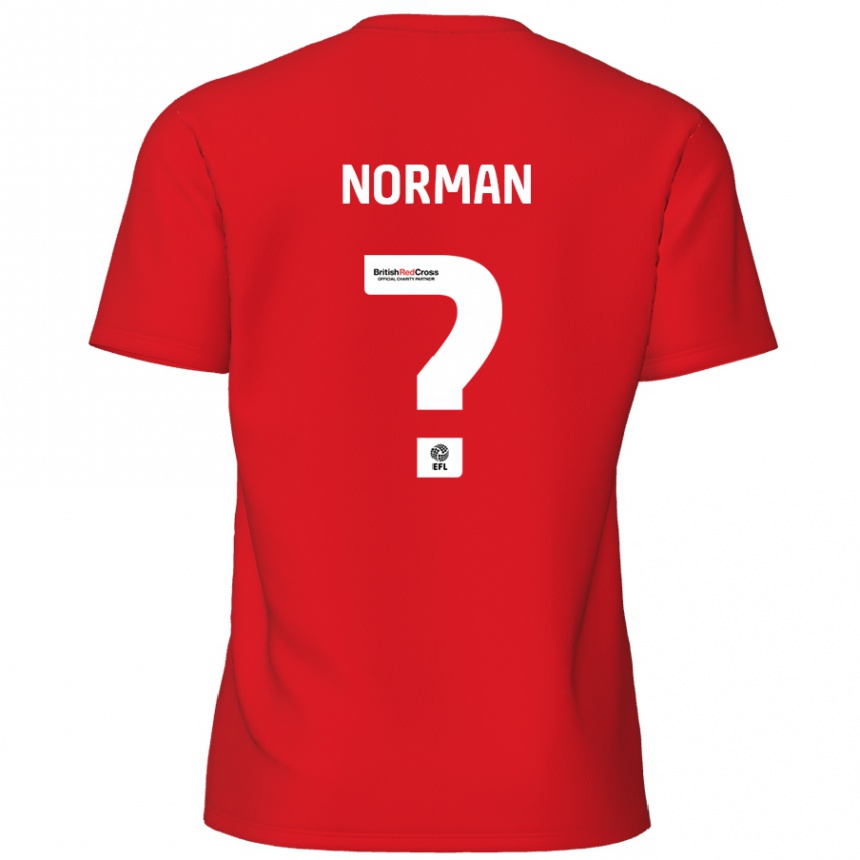 Niño Fútbol Camiseta Freddie Norman #0 Rojo 1ª Equipación 2024/25