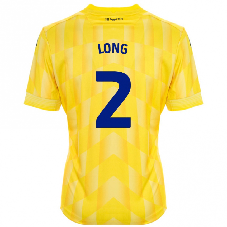 Niño Fútbol Camiseta Sam Long #2 Amarillo 1ª Equipación 2024/25